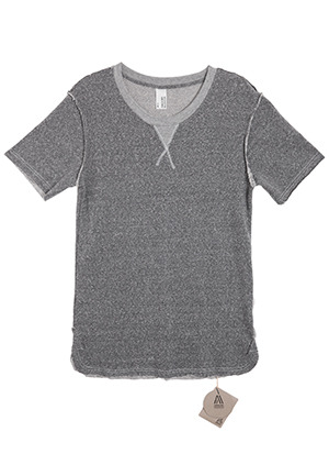WASHED CUT OUT 1/3MTM T-SHIRTSDark Gray